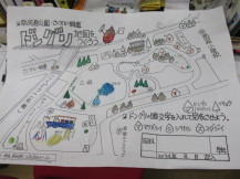 完成したどんぐりマップの写真