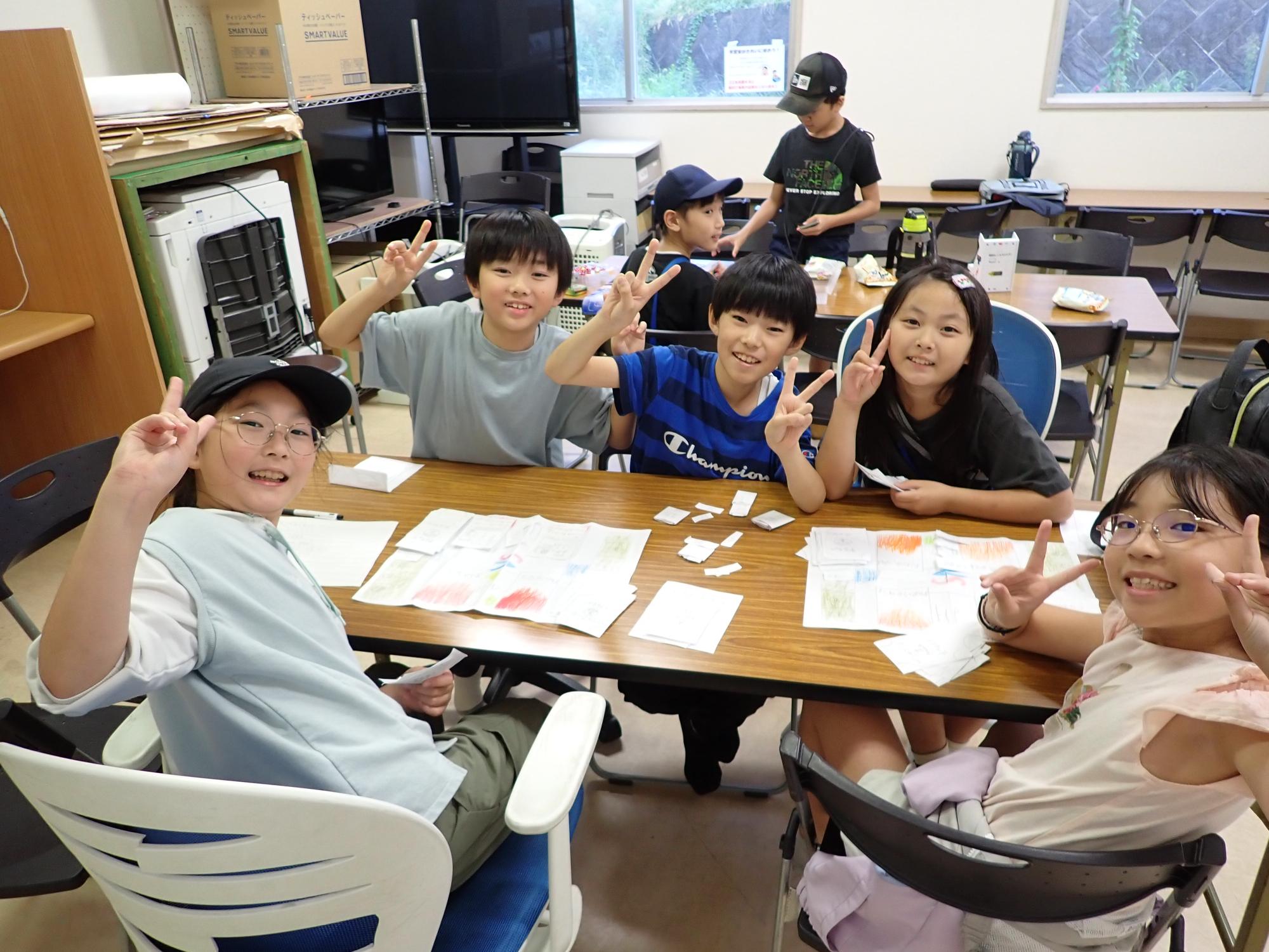 ゲーム中に撮影した子どもたちの記念写真