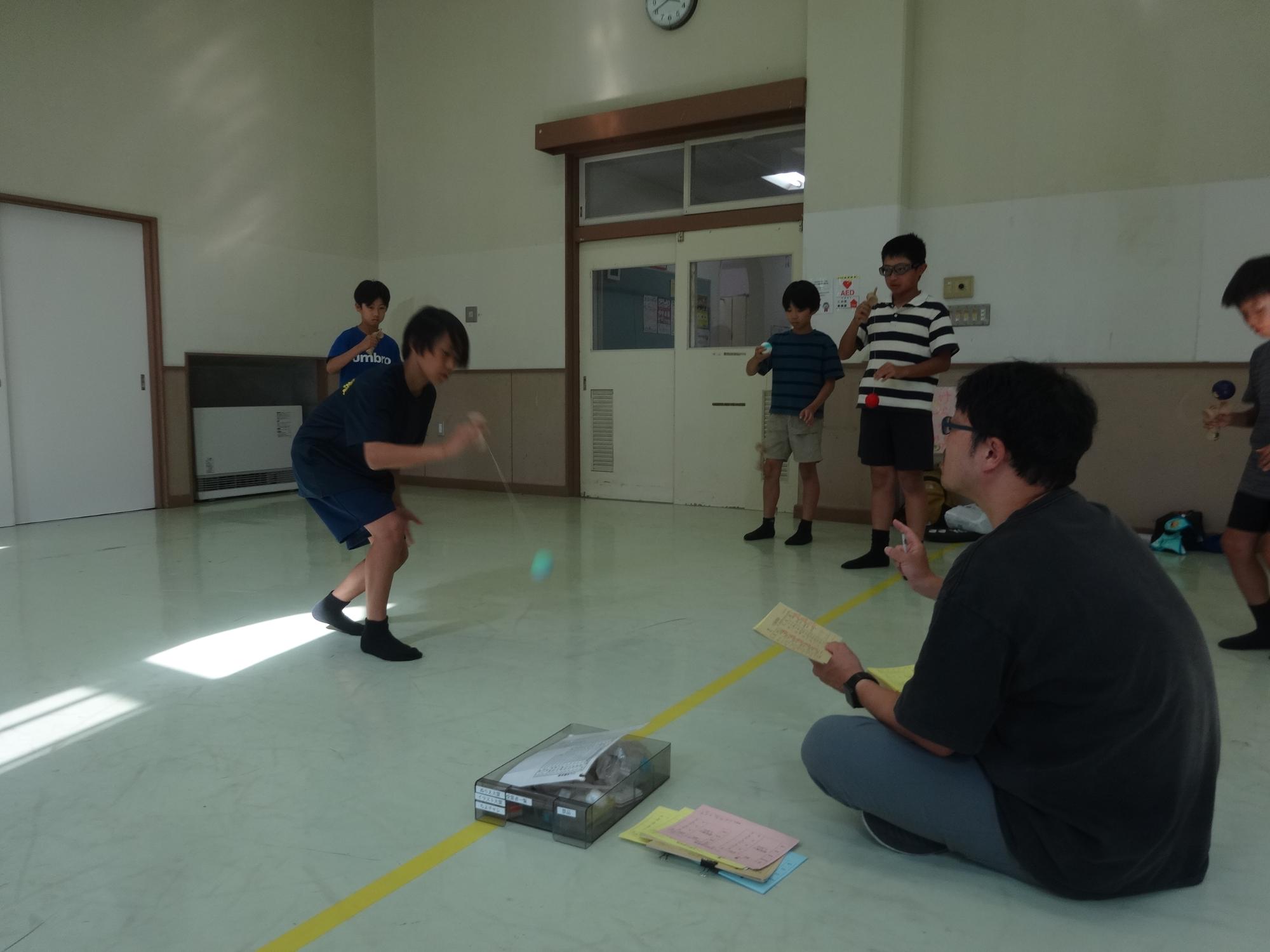 1級の検定を受ける中学生