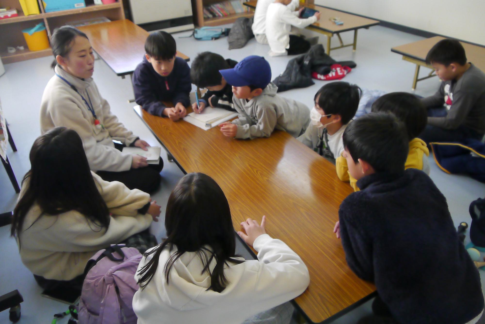 子ども運営委員が話し合いをしている写真