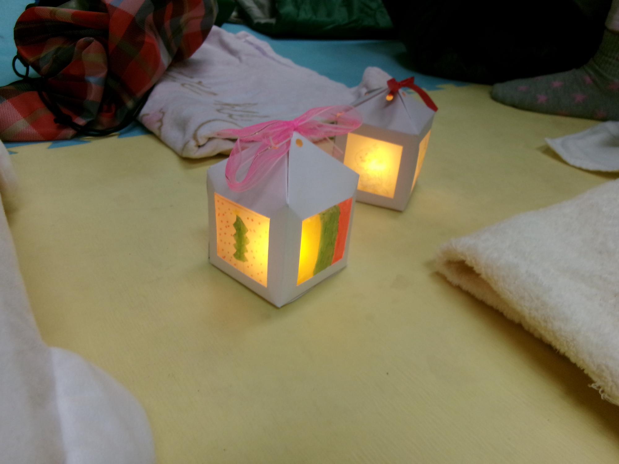 完成したランタンの写真