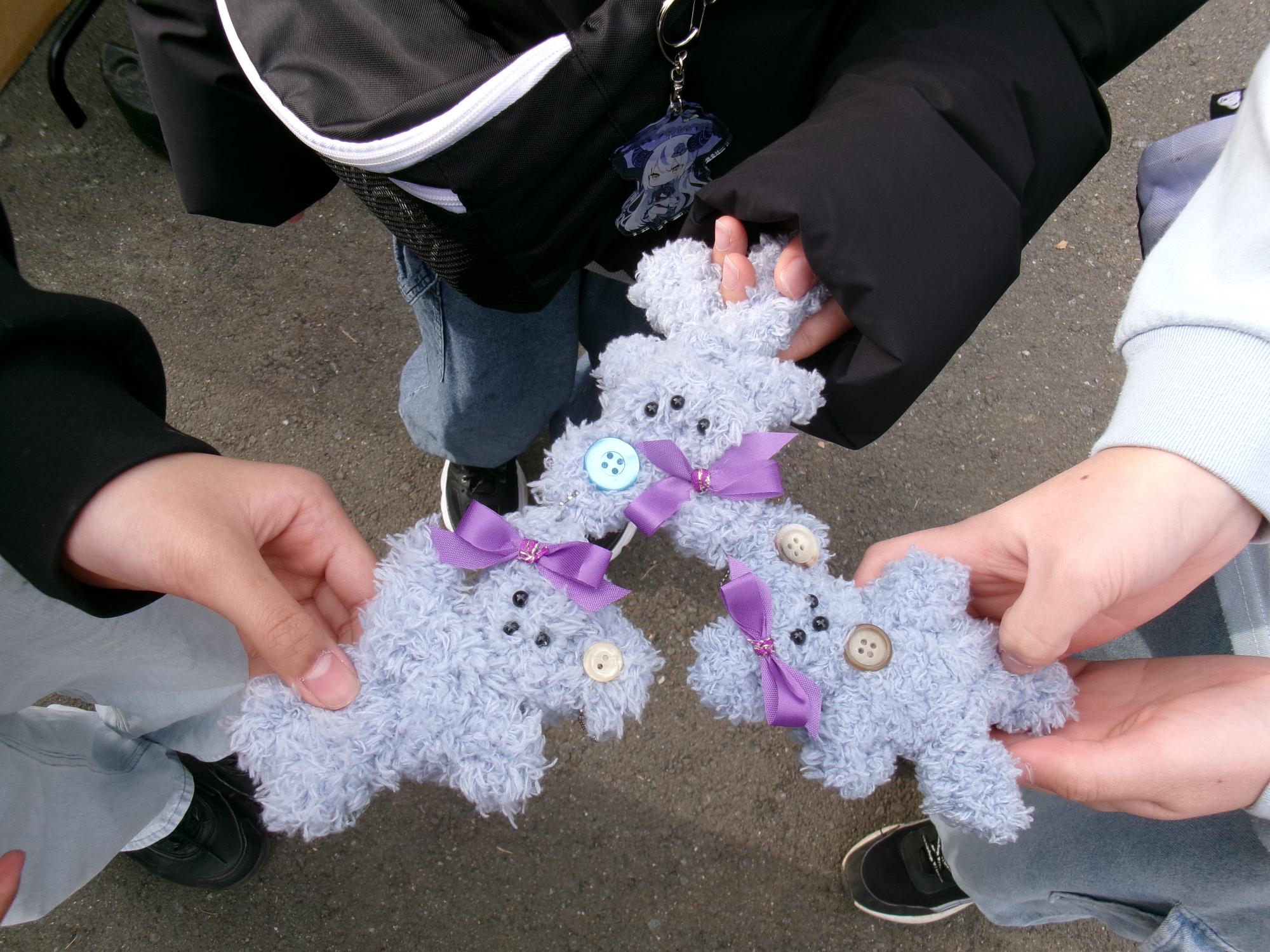 仲良し3人組で作ったモールドール