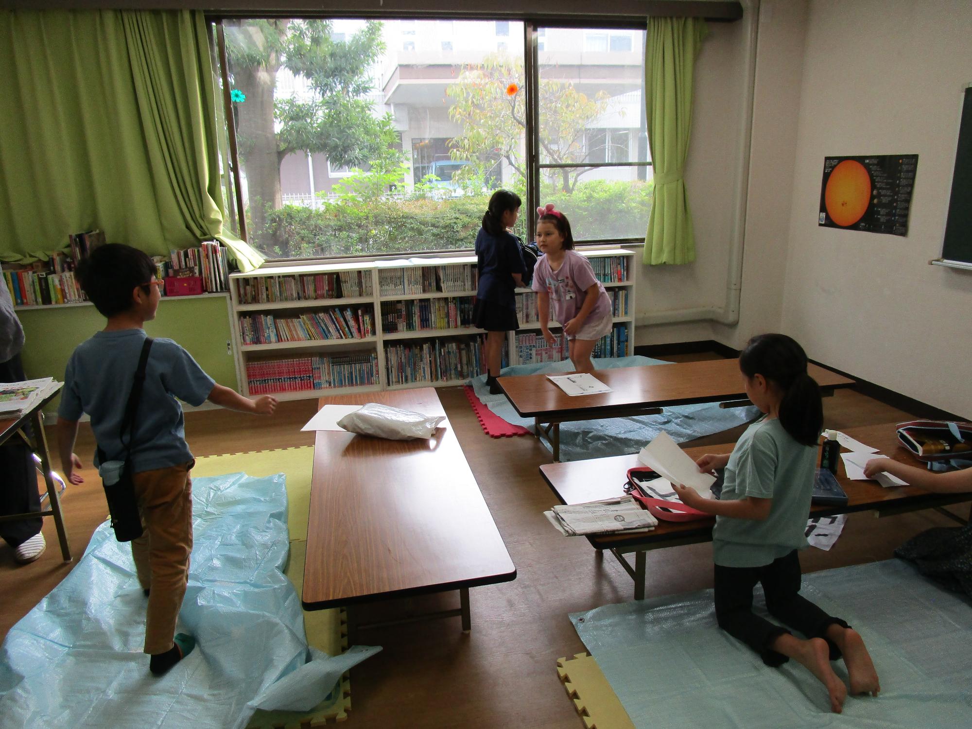 ふでキッズクラブの様子の写真