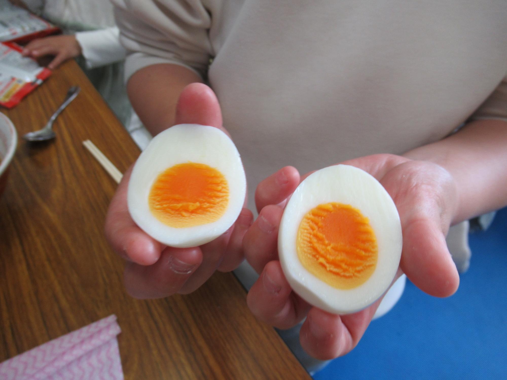 ゆで卵の写真