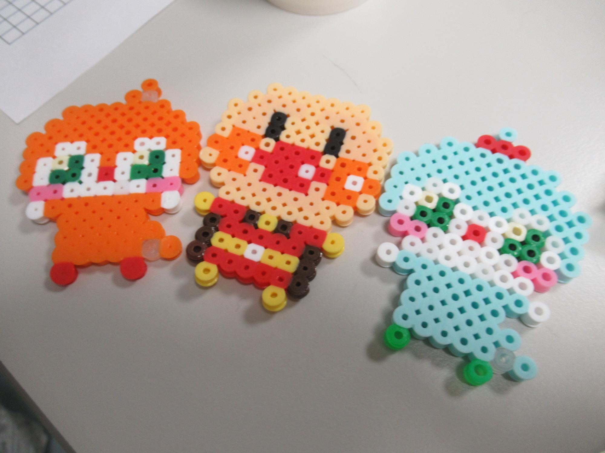 キャラクターのアイロンビーズ作品