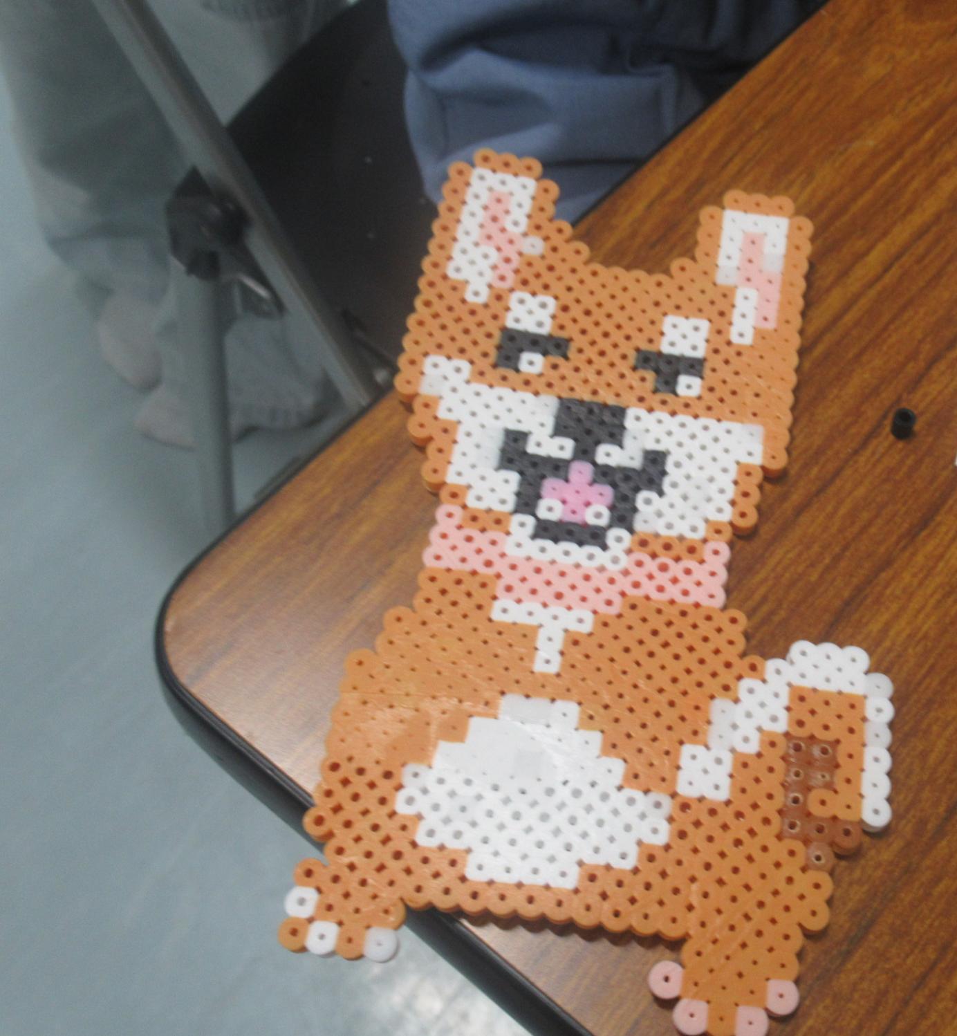 柴犬のアイロンビーズ作品