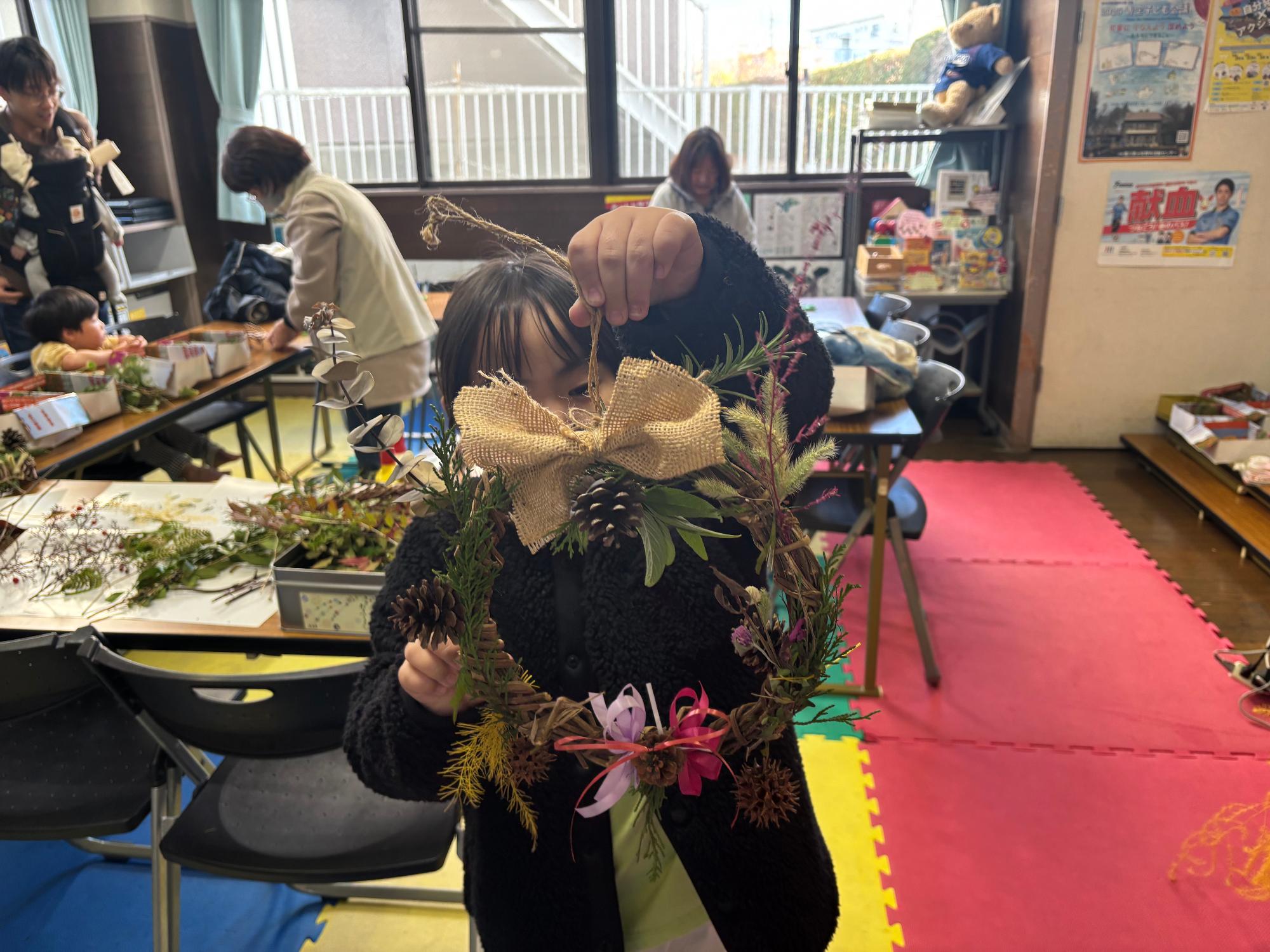 クリスマスリースの写真