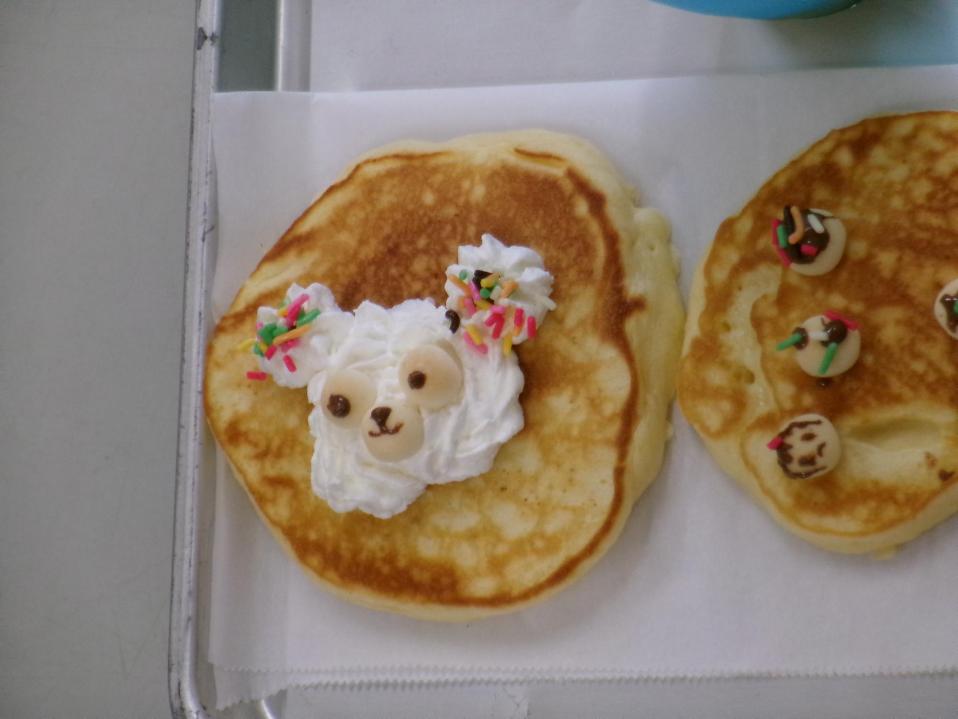 ダッフィーのホットケーキ