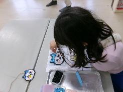 作成している様子