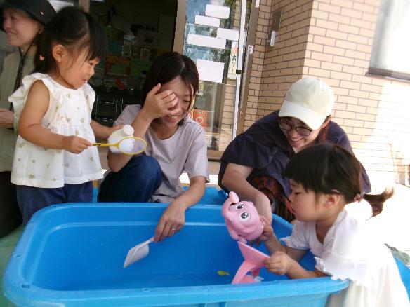 水遊びの様子