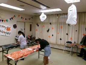 作成している様子