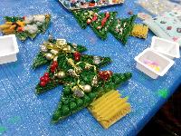 完成したマカロニツリーの写真