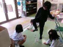 なかなかはいらない様子