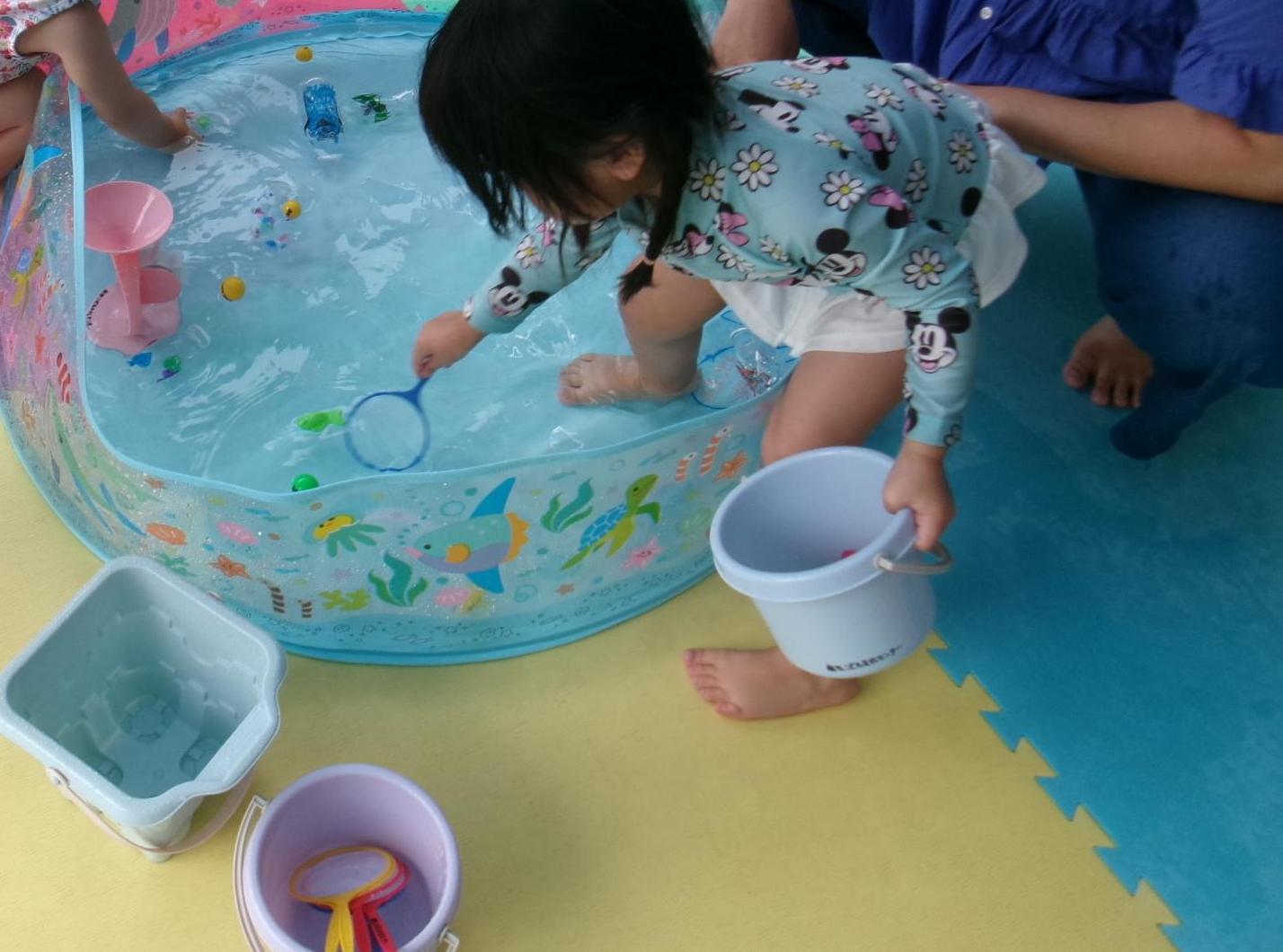 水遊びの様子