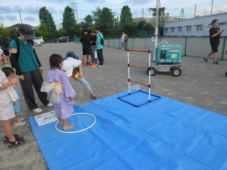 ラダーゲッターをしている様子