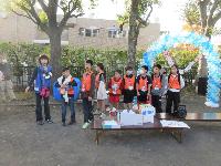 エンディングで終わりの言葉を言っている子ども実行委員