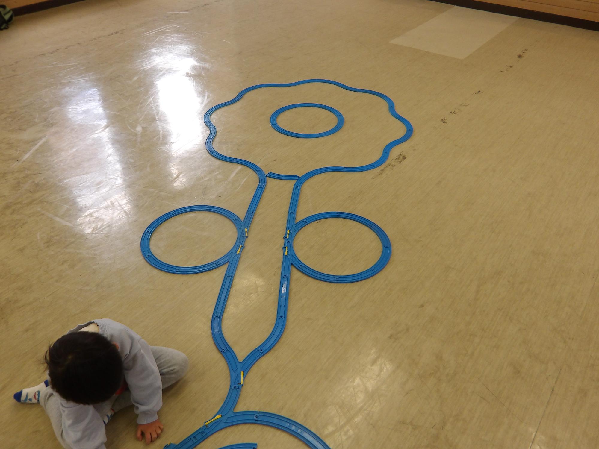 小学生が作ったお花線路