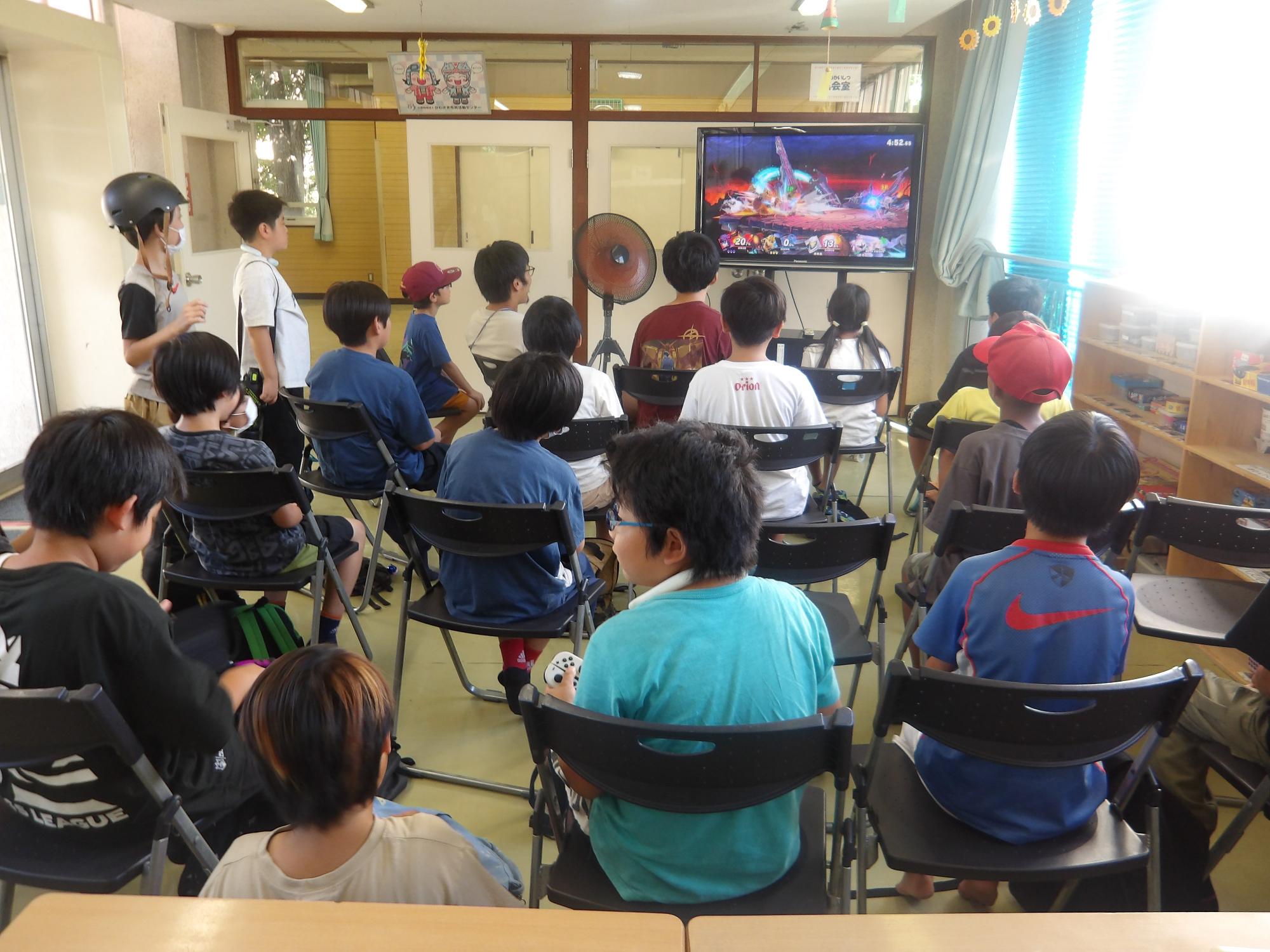 ゲーム大会をしている様子