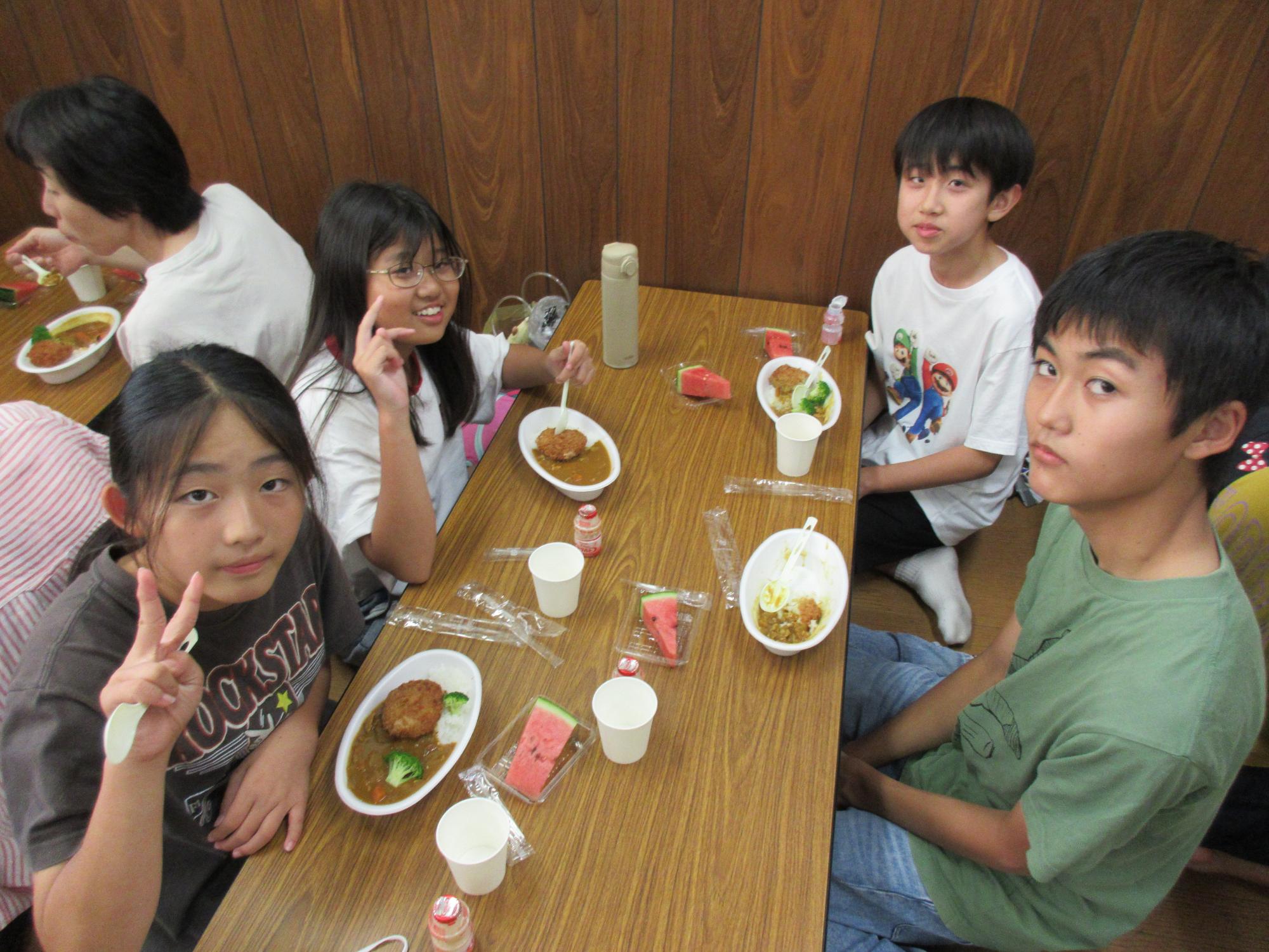 こども食堂に参加したこどもたちの写真