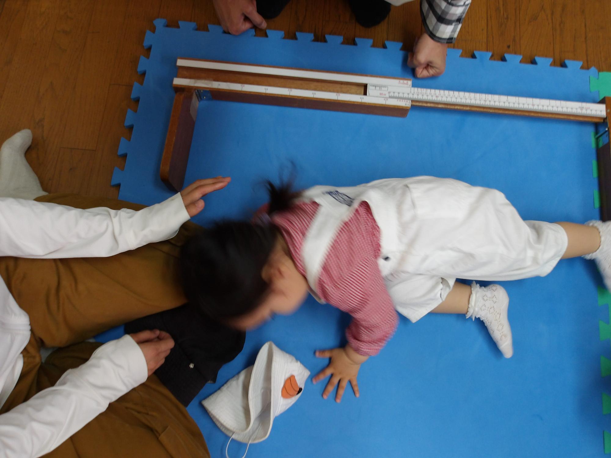 測定をしている様子