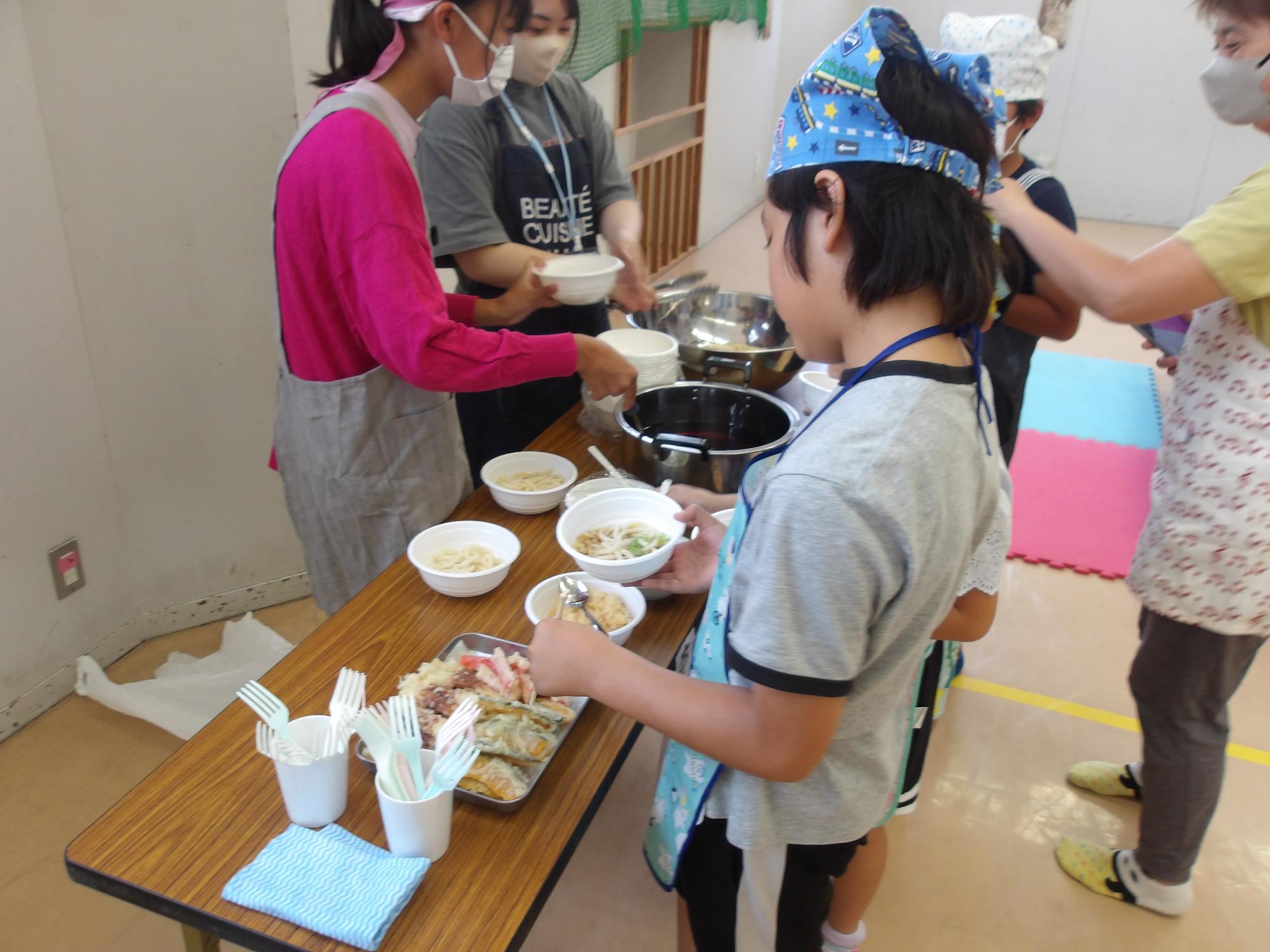 こんちゃれをしている様子