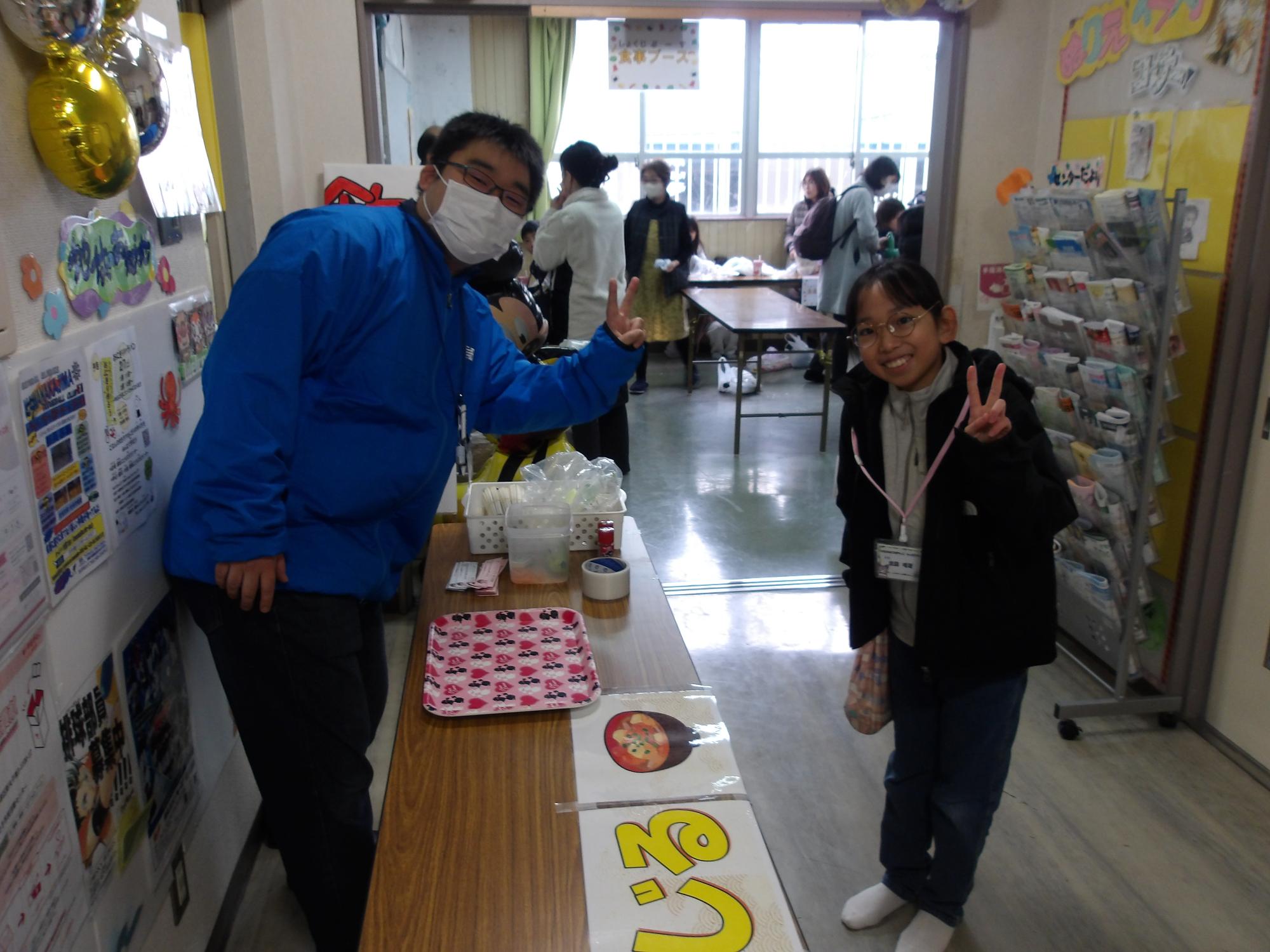 とん汁ブースの売り場の様子