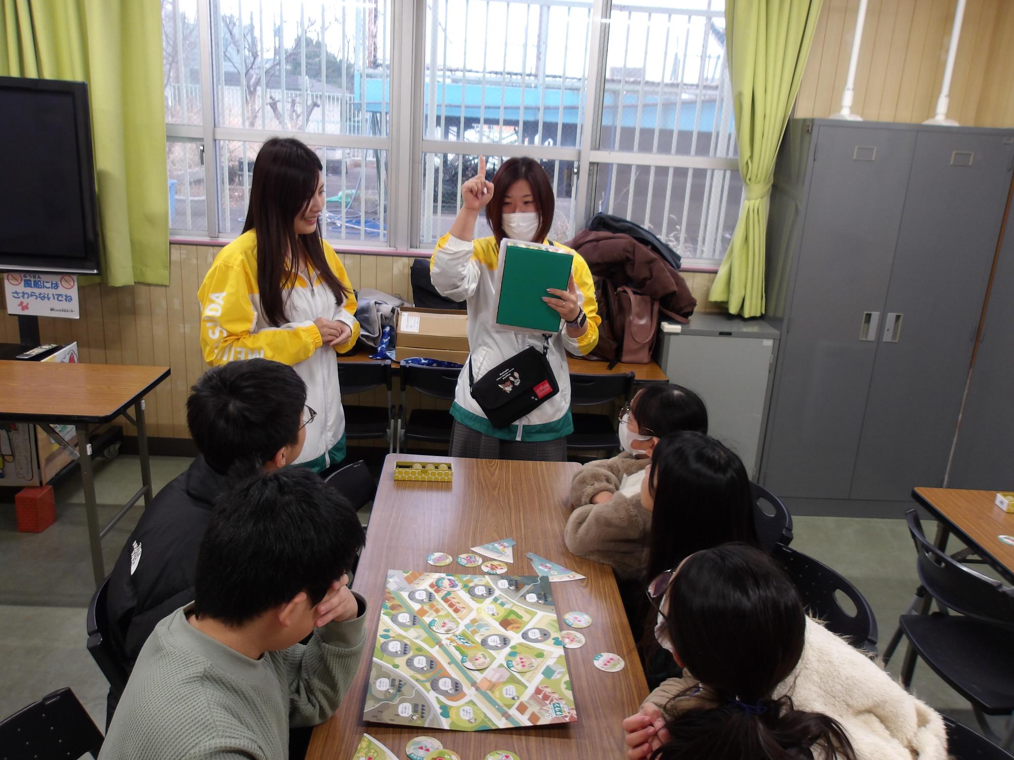 ルール説明をうけているところ