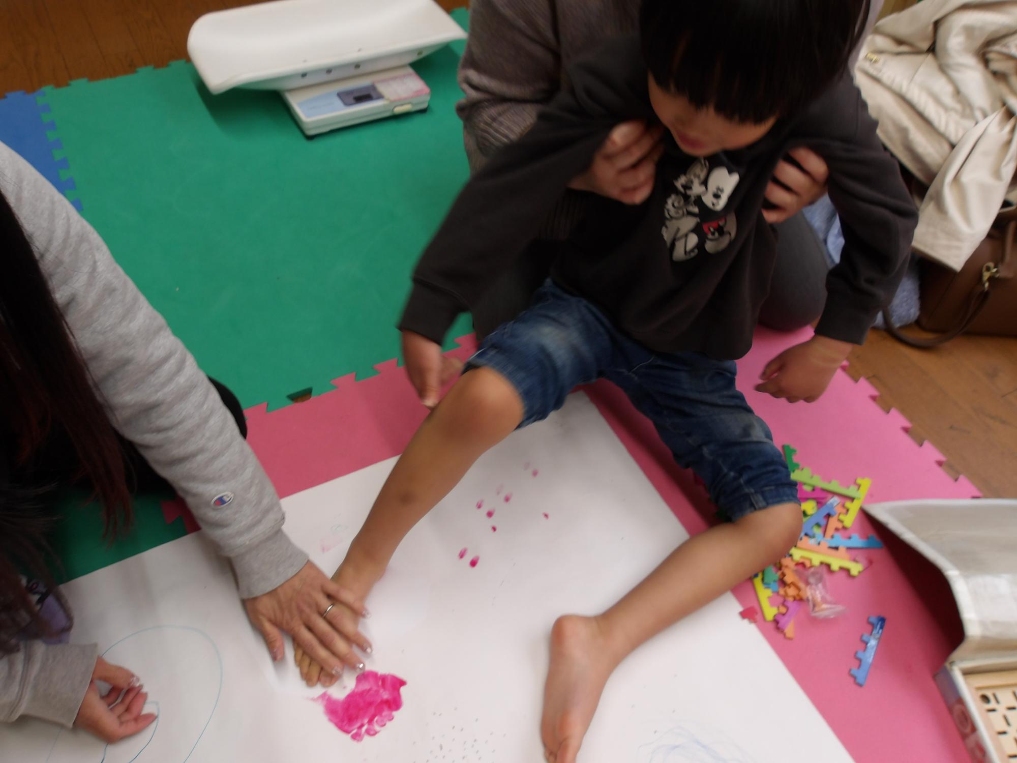 手形足形行事の様子