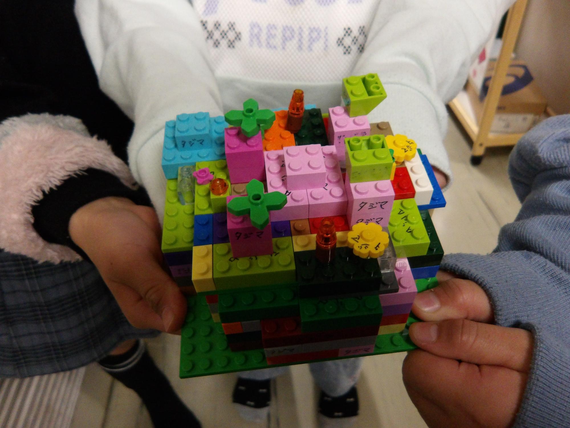 ブロック作品の写真