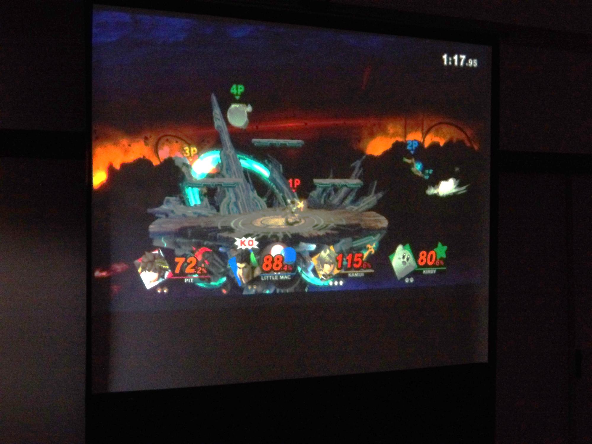 ゲームの対戦画面の写真