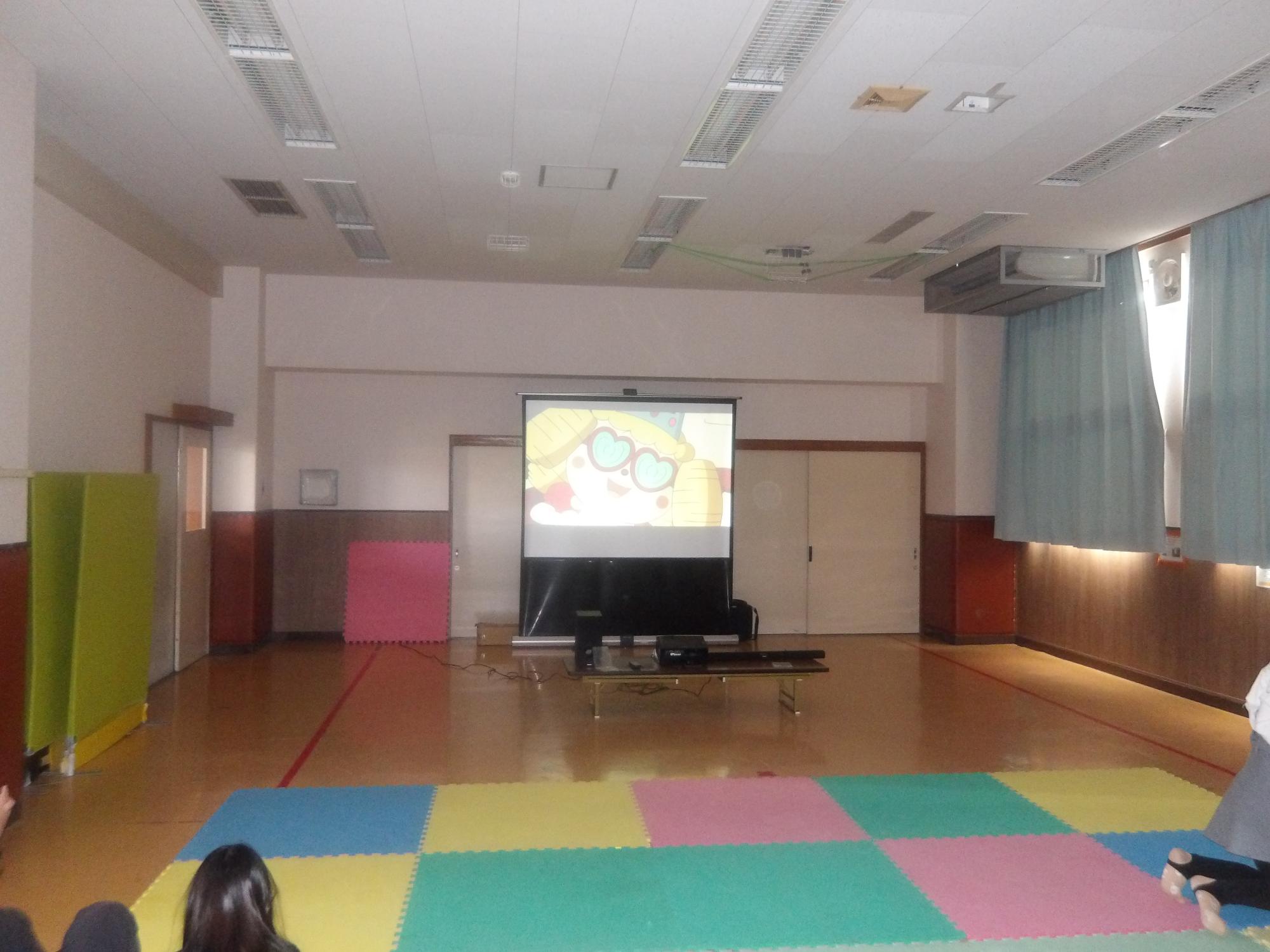 映画会の様子の写真