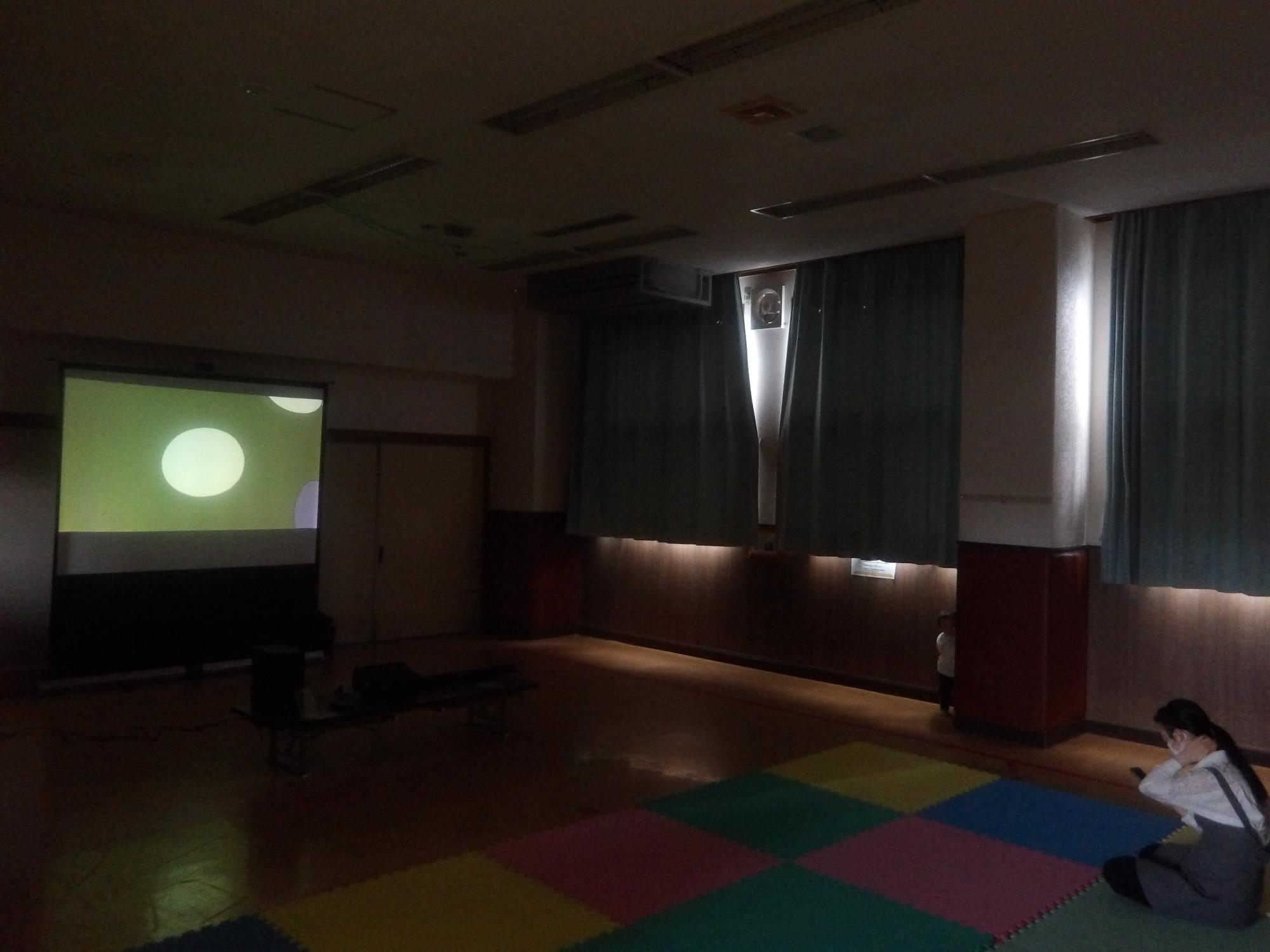 映画会の様子の写真