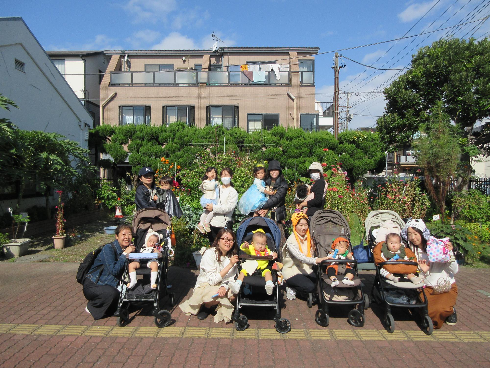 ハロウィンパレードの集合写真