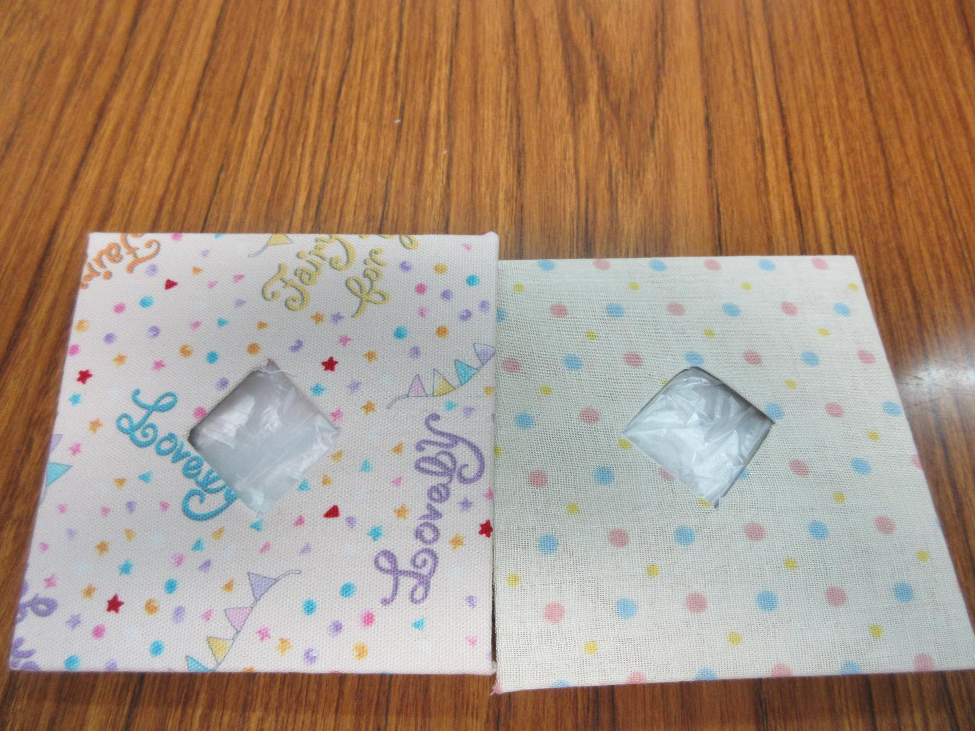 完成したポーチの写真