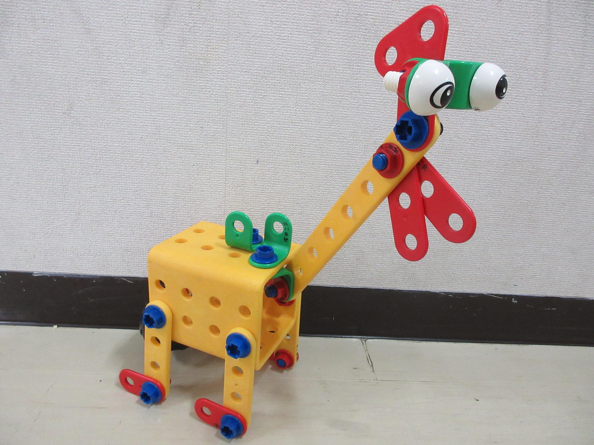 中学生が作ったブロックの写真