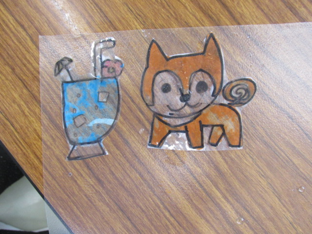 完成したオリジナルシールの写真