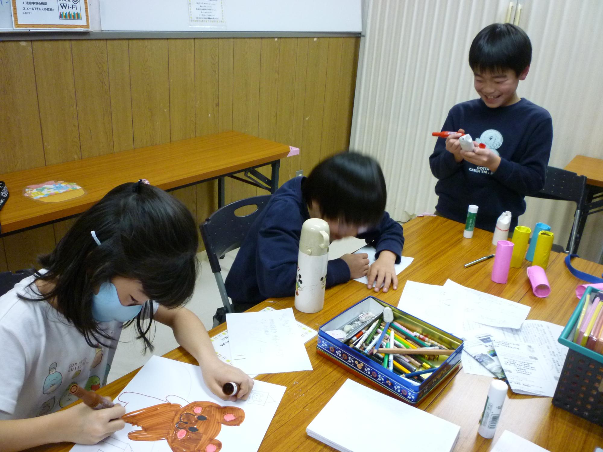 行事の準備をしている様子