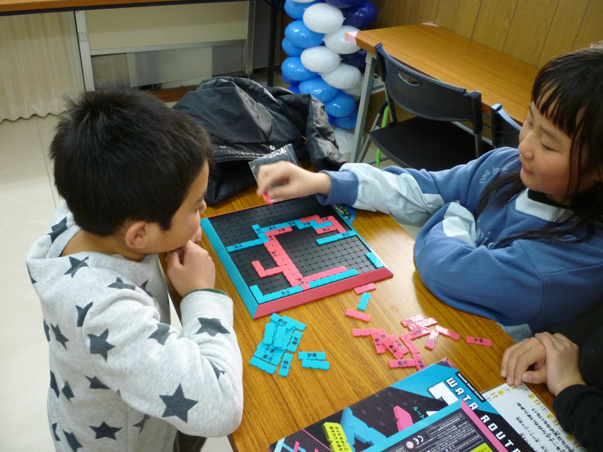 ワタルートで対戦している様子