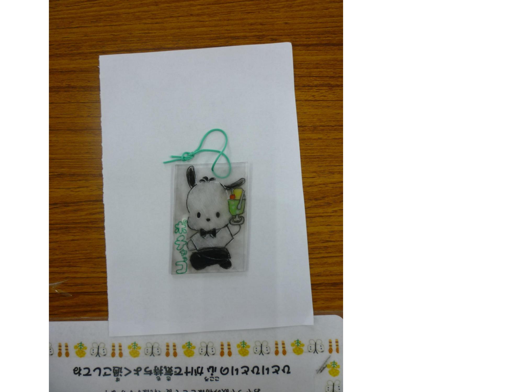 できあがったプラバンの写真