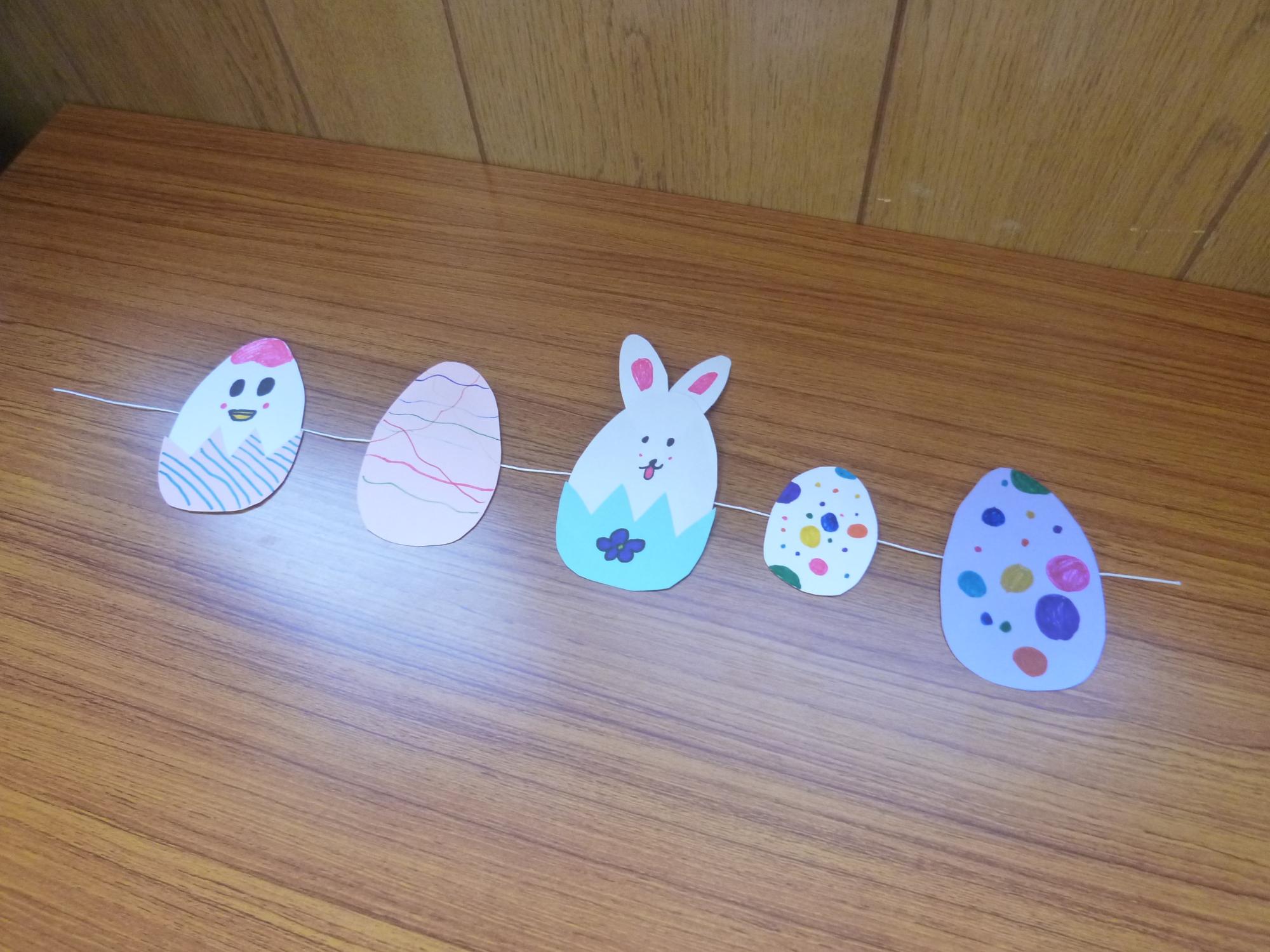 小学生が作成したガーランド