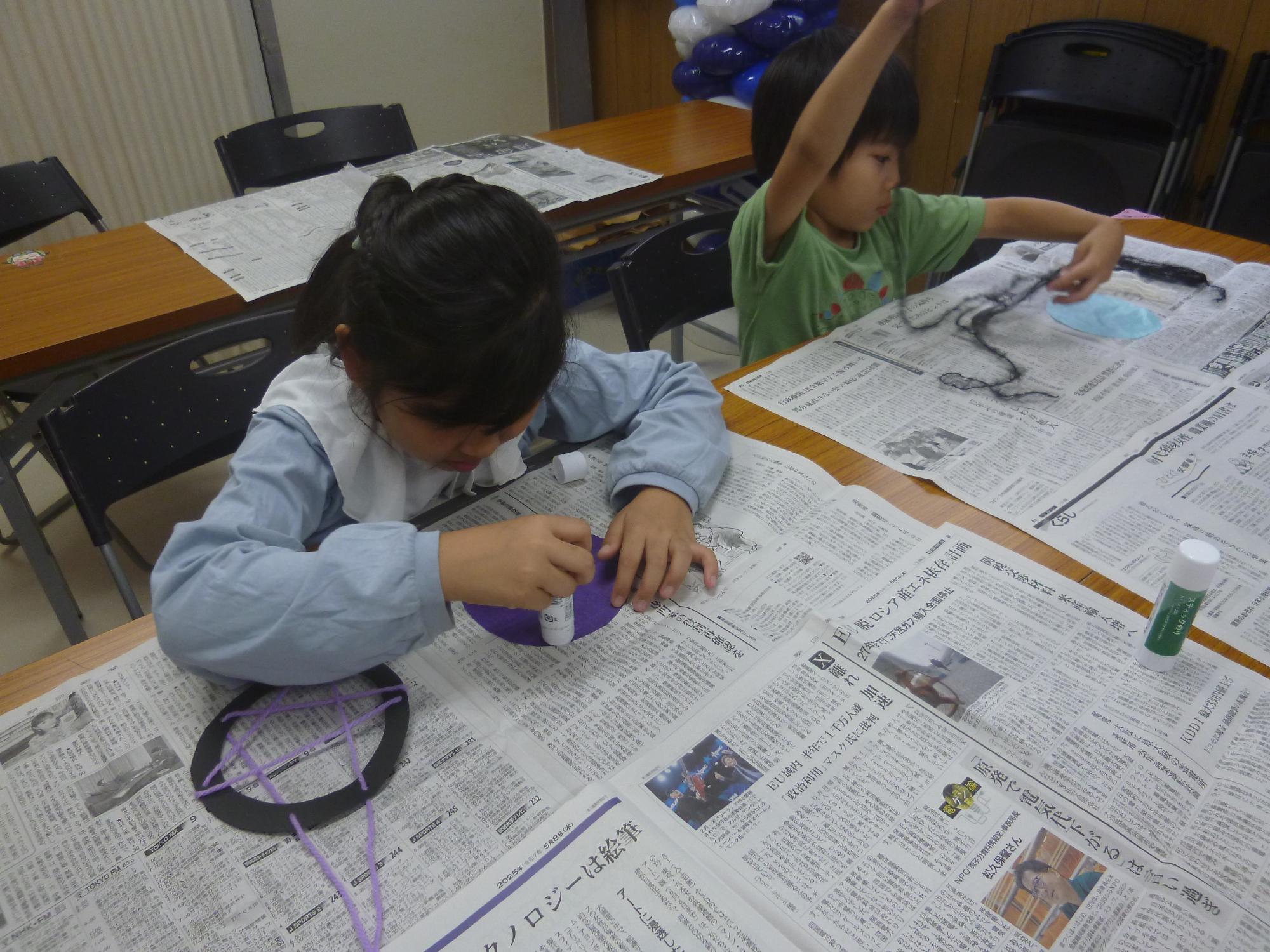 工作をしている様子