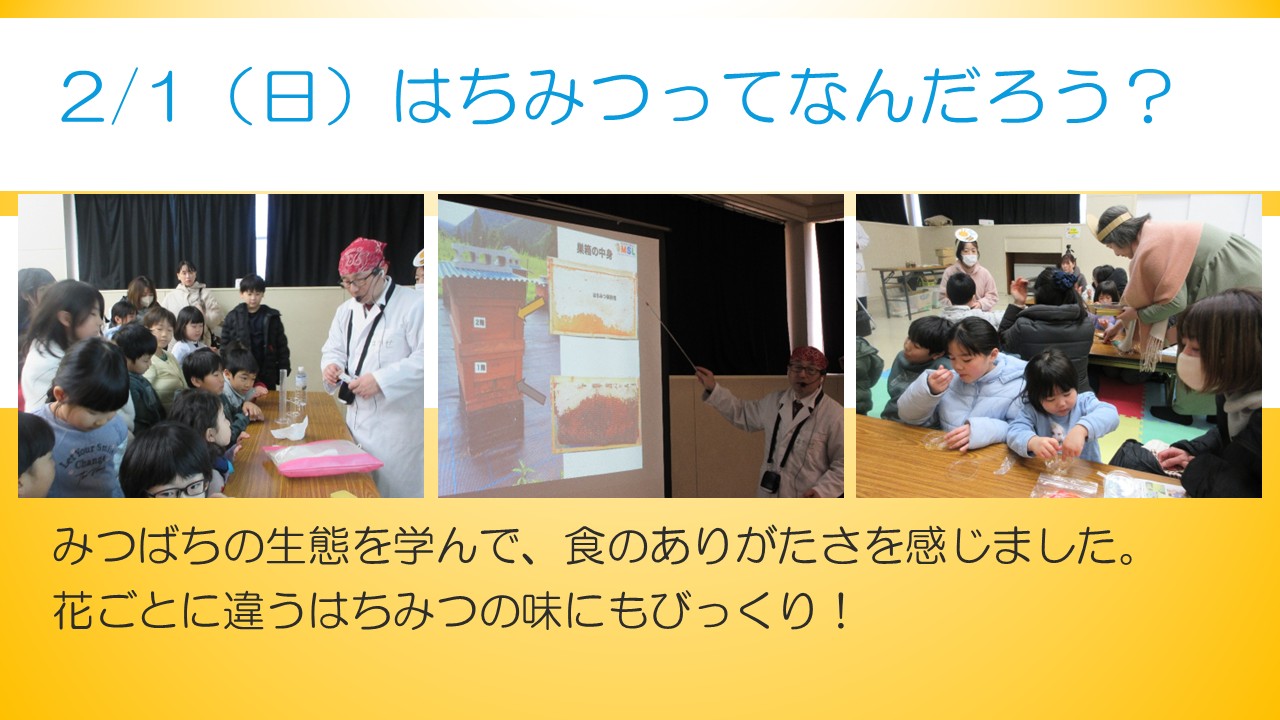 はちみつってなんだろう行事の様子