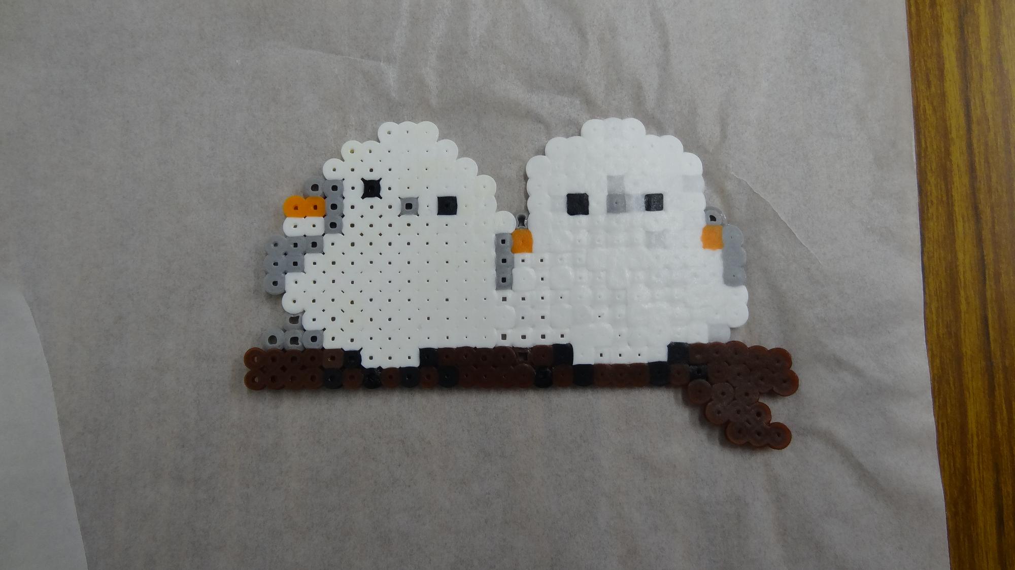 シマエナガのアイロンビーズ