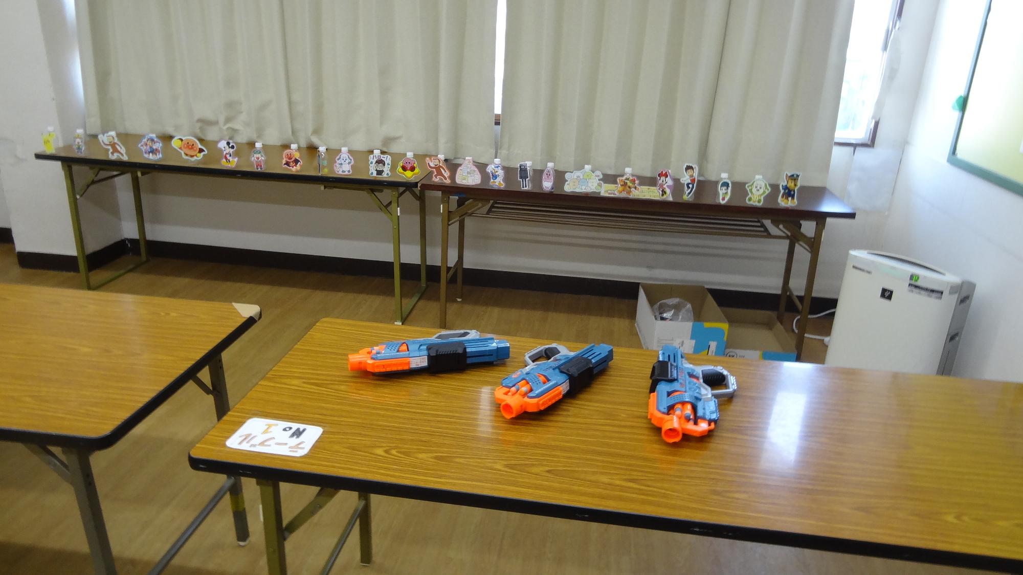 射的コーナーの写真