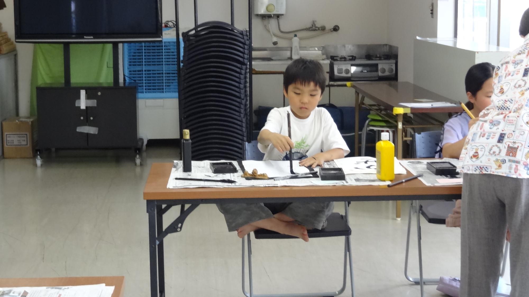 真剣に取り組んでいる様子