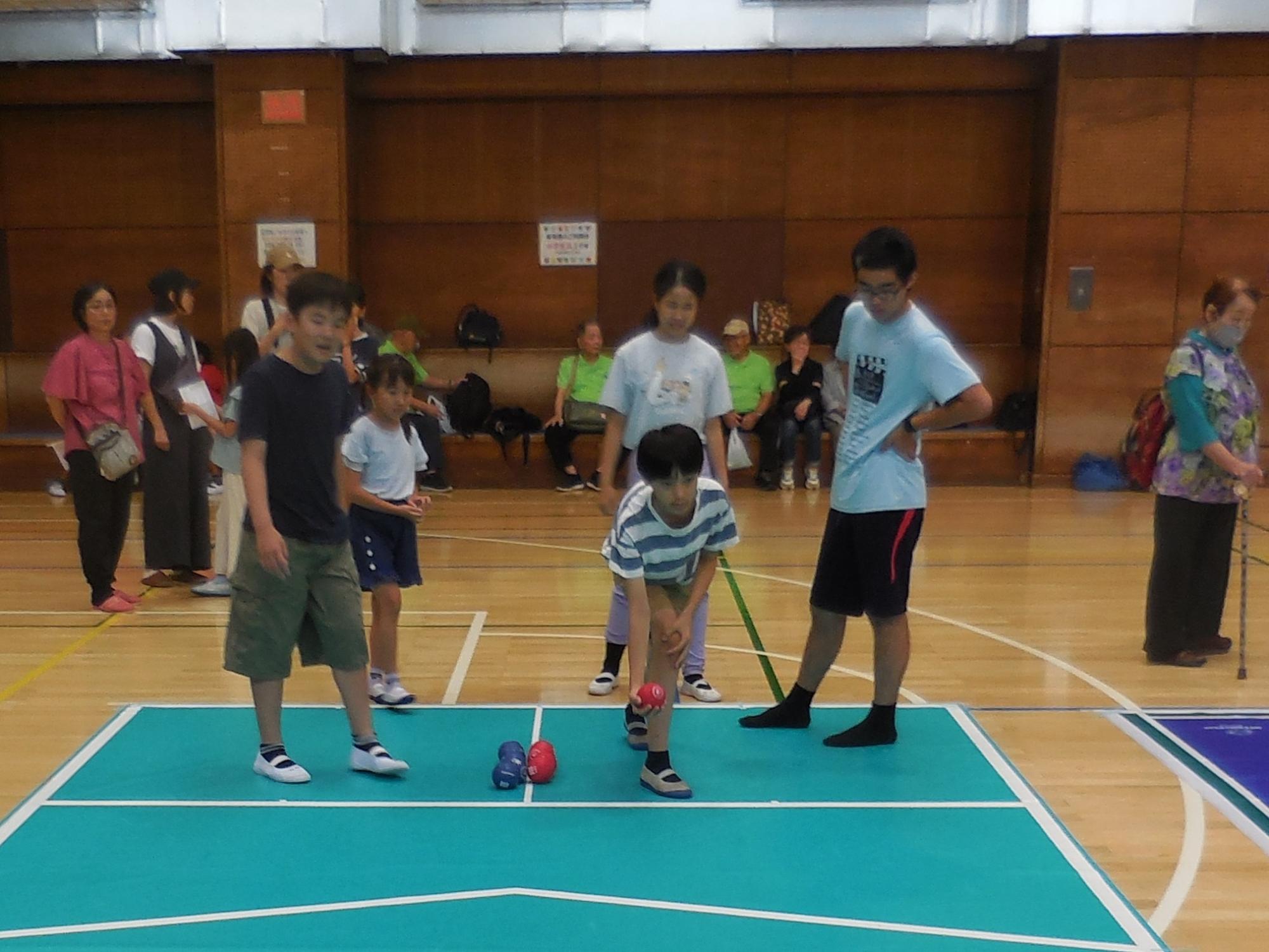 事前練習の様子。