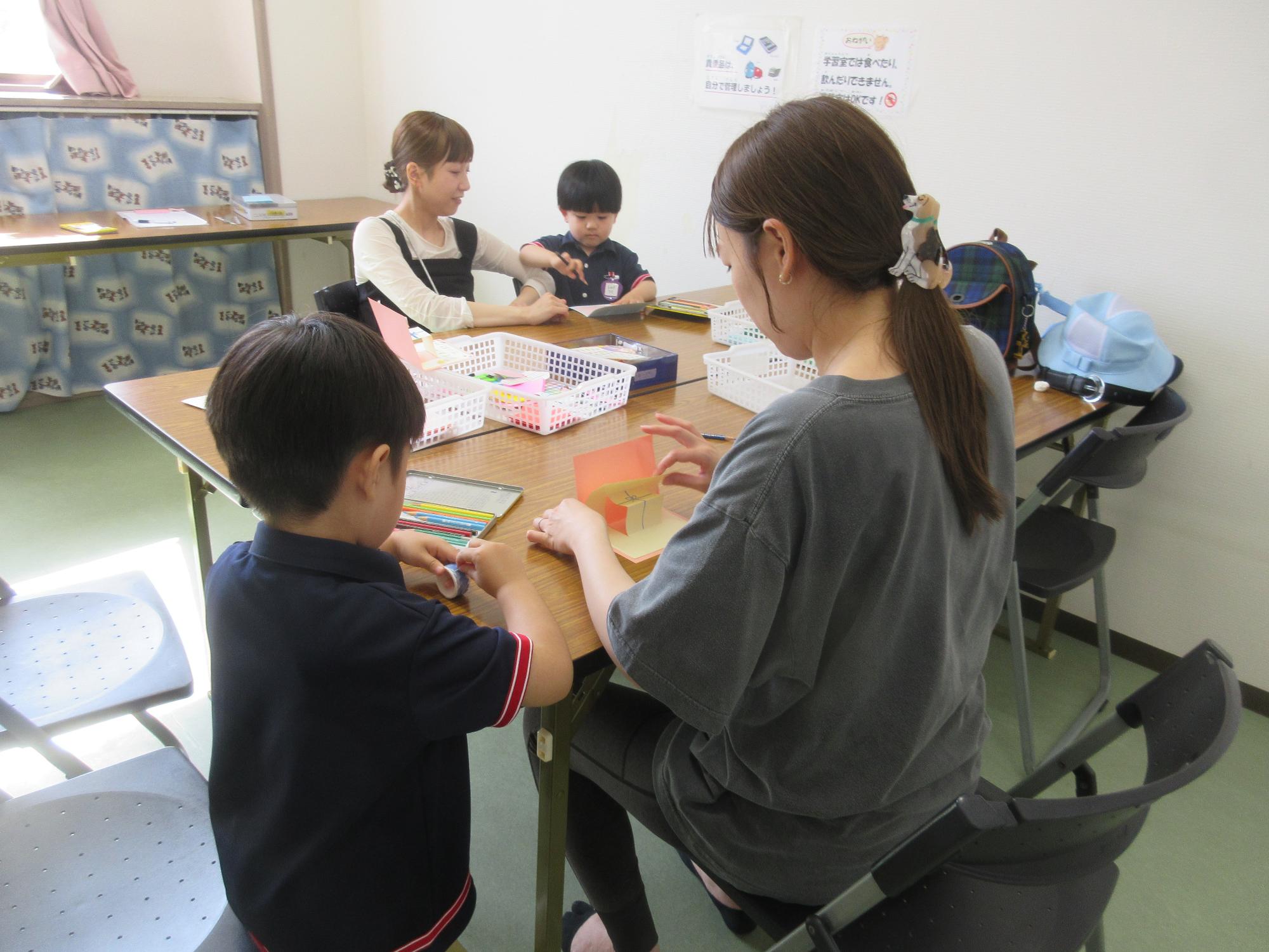 参加した乳幼児親子の様子。