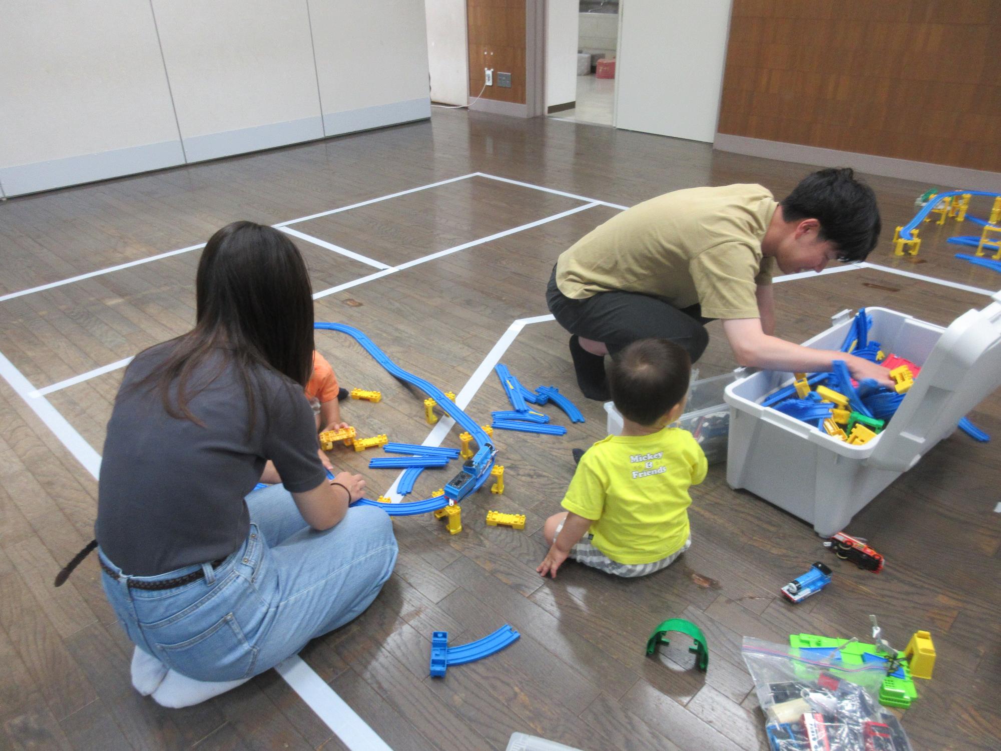 イベントに参加した親子の様子。