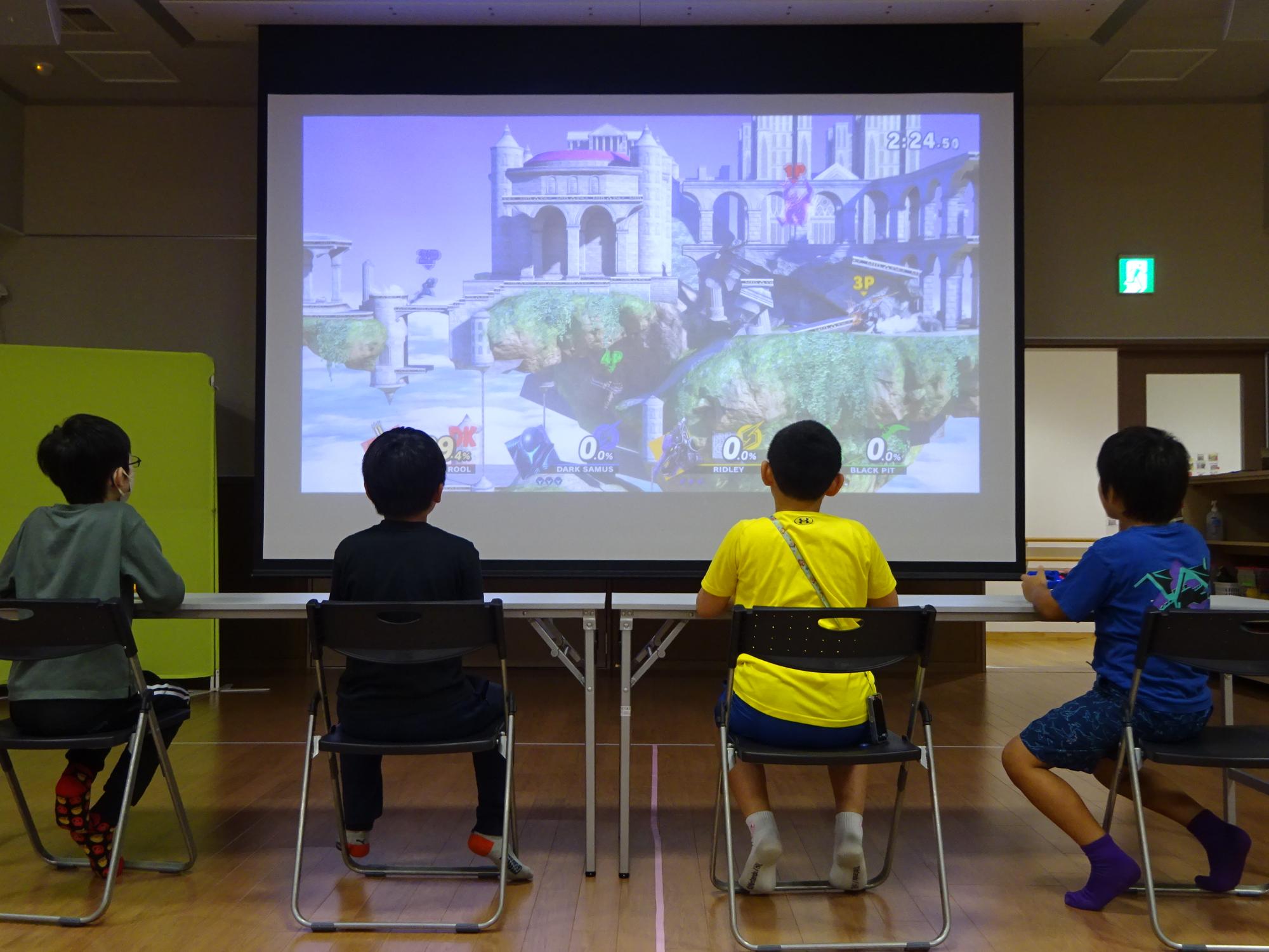 eスポーツ大会をしている様子