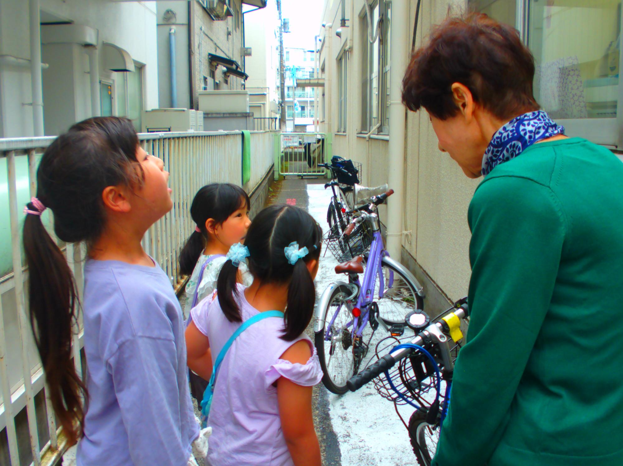 絵に描く自転車がどんなものか実際に見に行く写真